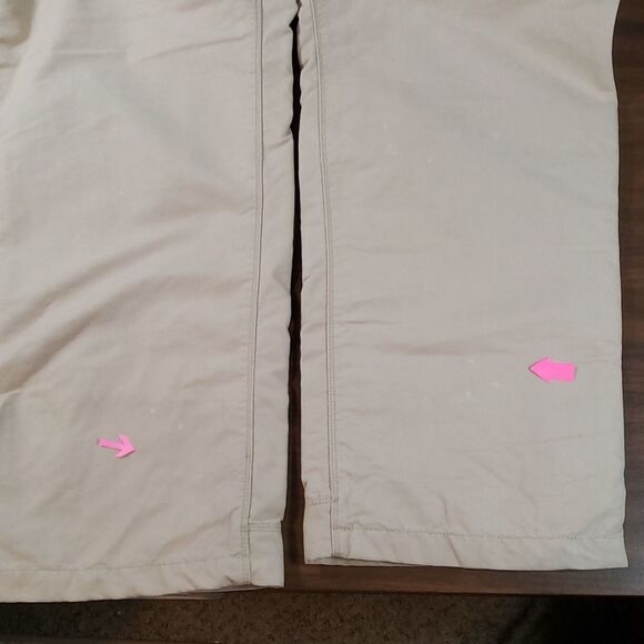 Land's End Khaki Flannel Lined Cargo Pants 24W‎ - Picture 5 of 16